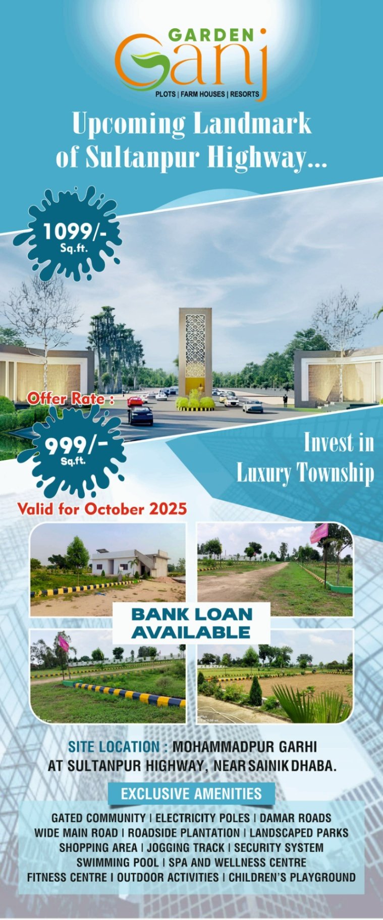 Residencial Plot for Sell in Garden Ganj, Sultanpur Road, Lucknow